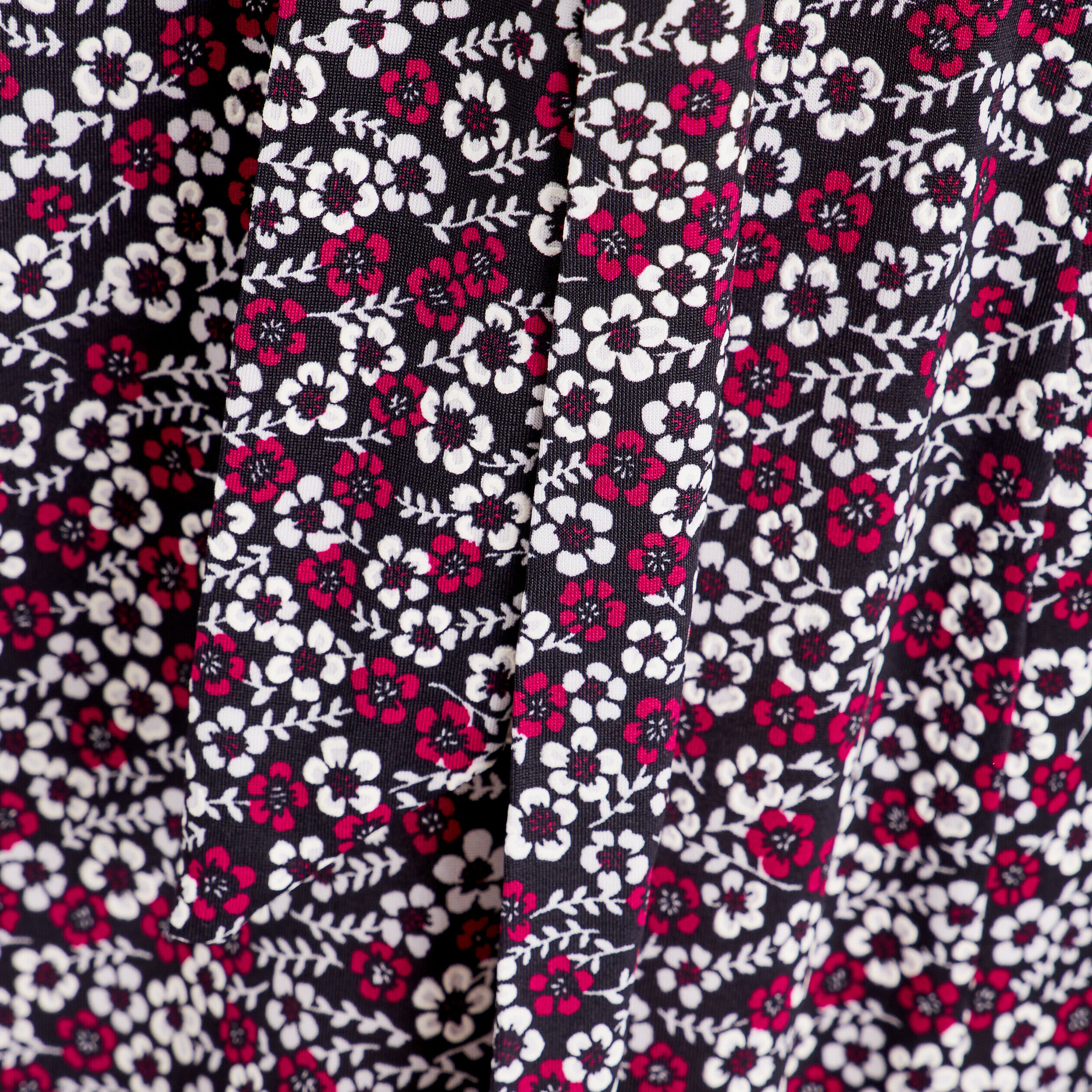 Jupe midi évasée denim noir femme | Cache Cache