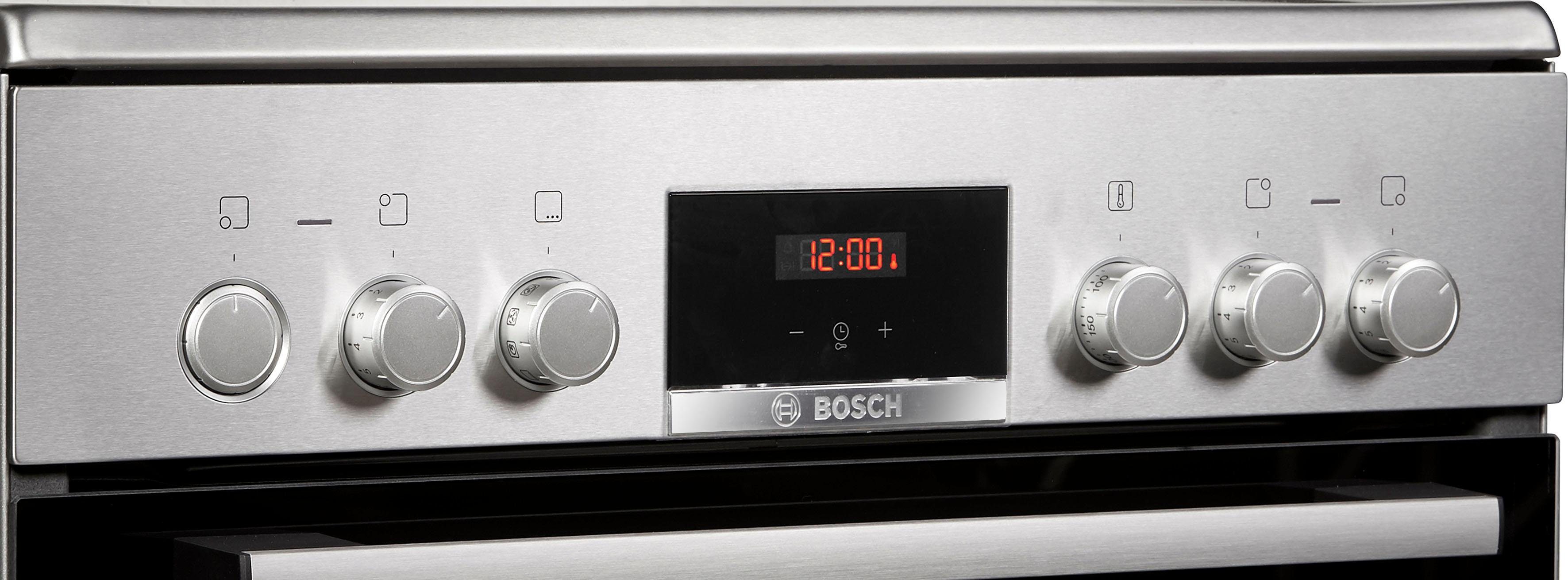 BOSCH Elektro-Standherd 4 HKR39C250, mit 2-fach-Teleskopauszug, ecoClean Direct