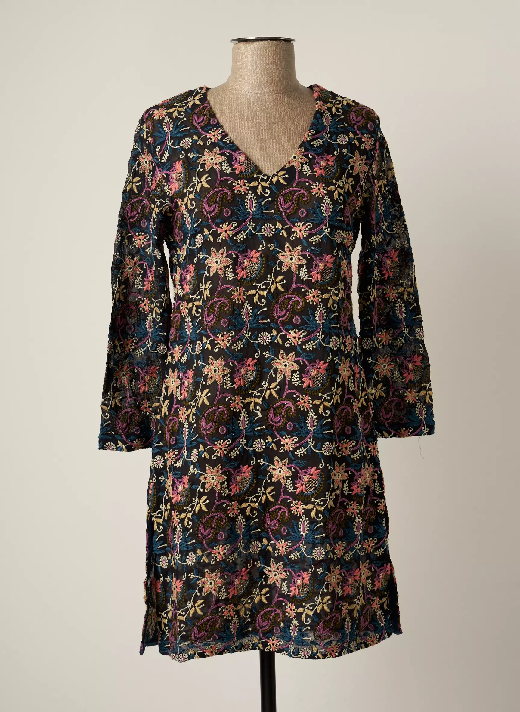 By Sophie Robes Mi Longues Femme couleur bleu