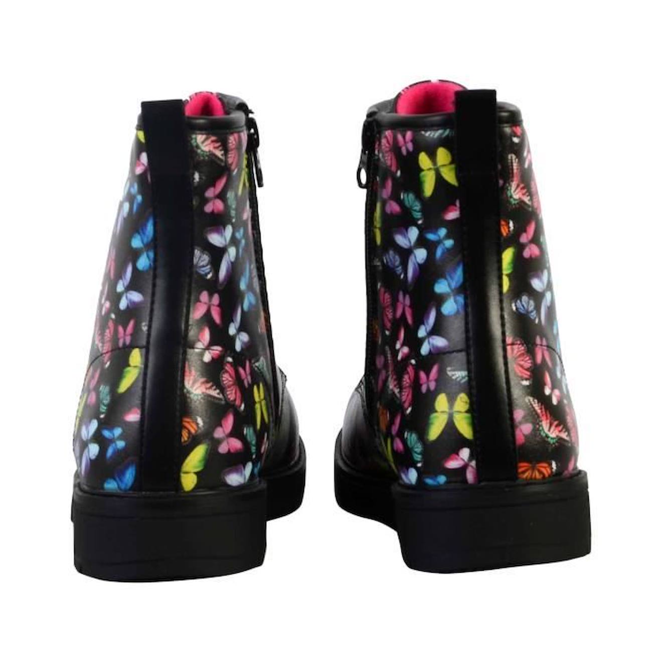 Boots Skechers à Lacets Enfant Skechers Butterfly Squad Noir Multi Femme noir