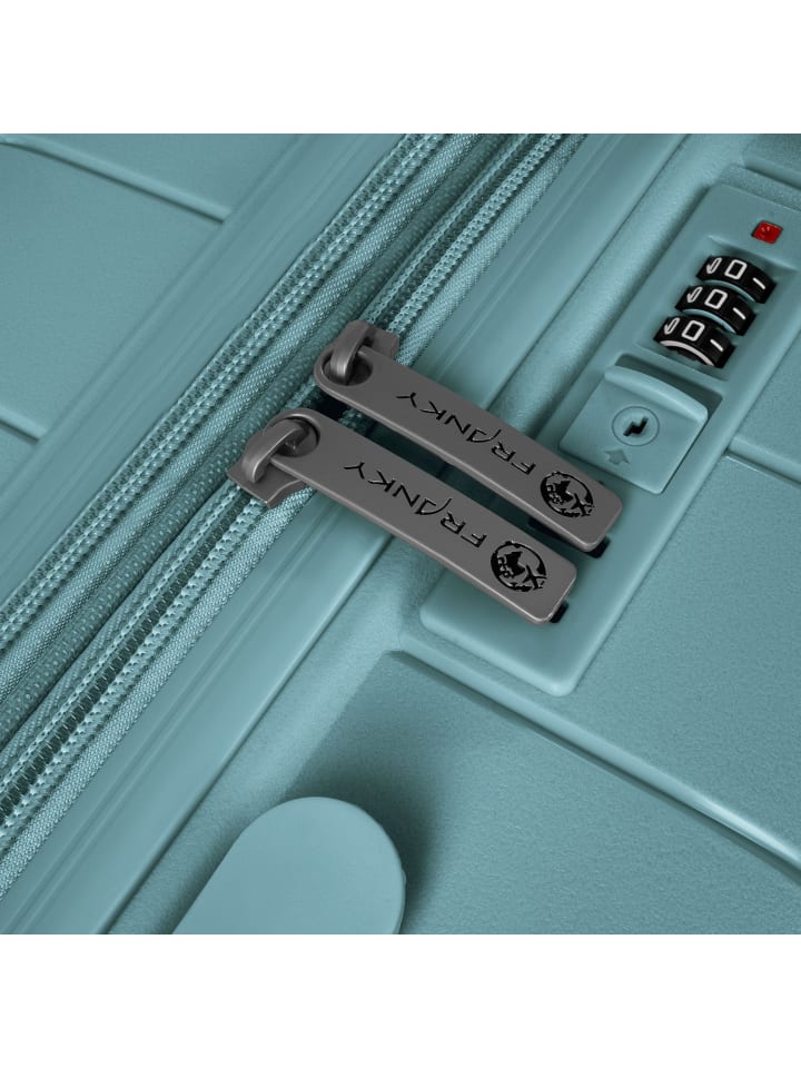 Franky London 4 Rollen Kofferset 3-teilig mit Dehnfalte in mint green günstig kaufen onesize