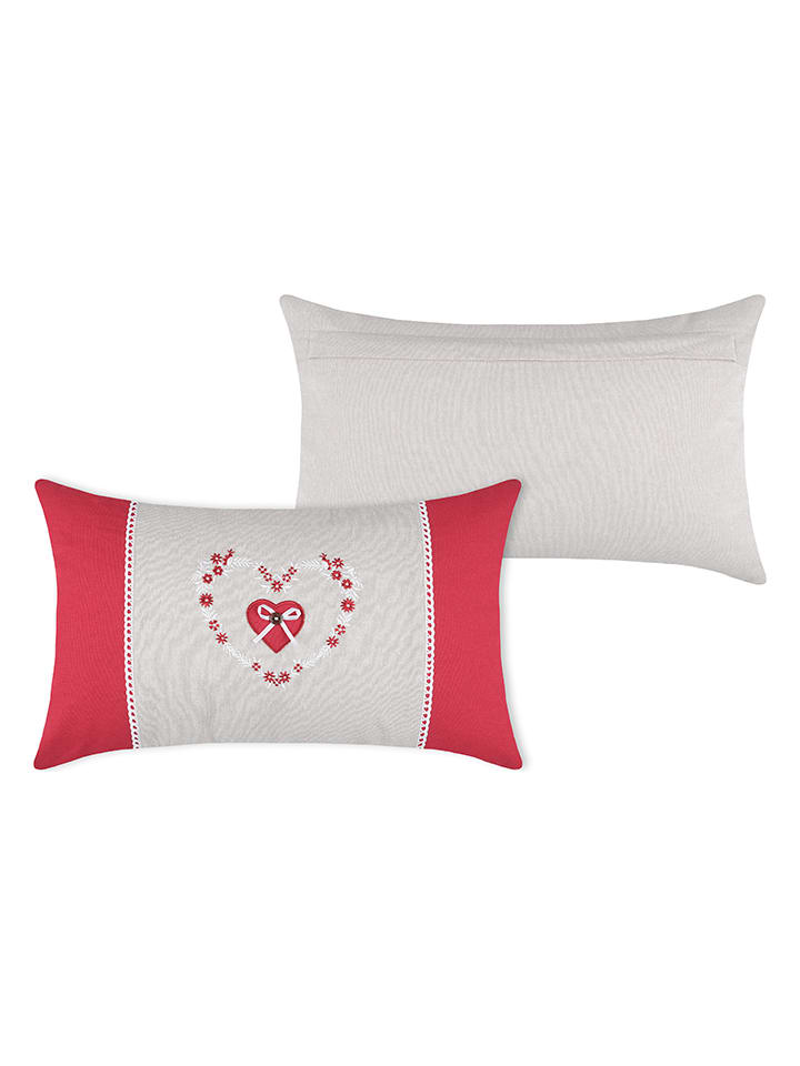 STOF France Kissen in Weiß/ Rot - (L)50 x (B)30 cm günstig kaufen onesize