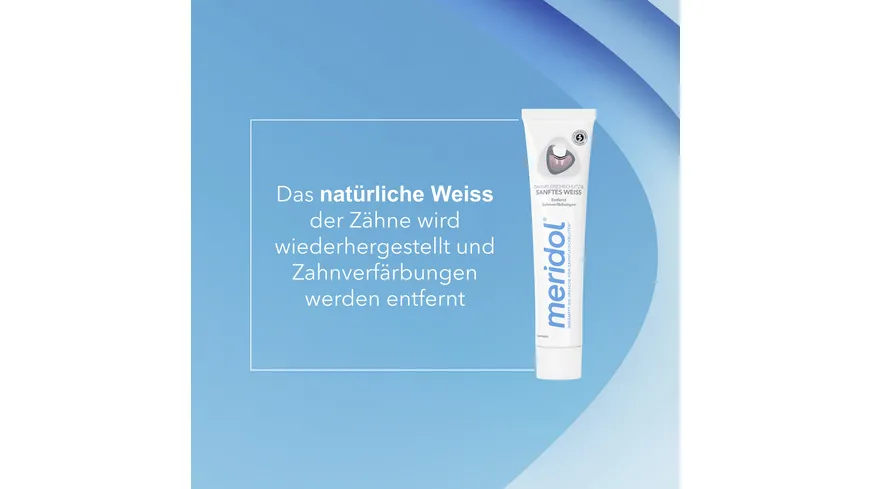 meridol Zahnpasta Sanftes Weiss - Zahncreme schützt vor Zahnfleischentzündungen, für natürlich weiße Zähne 75 ml