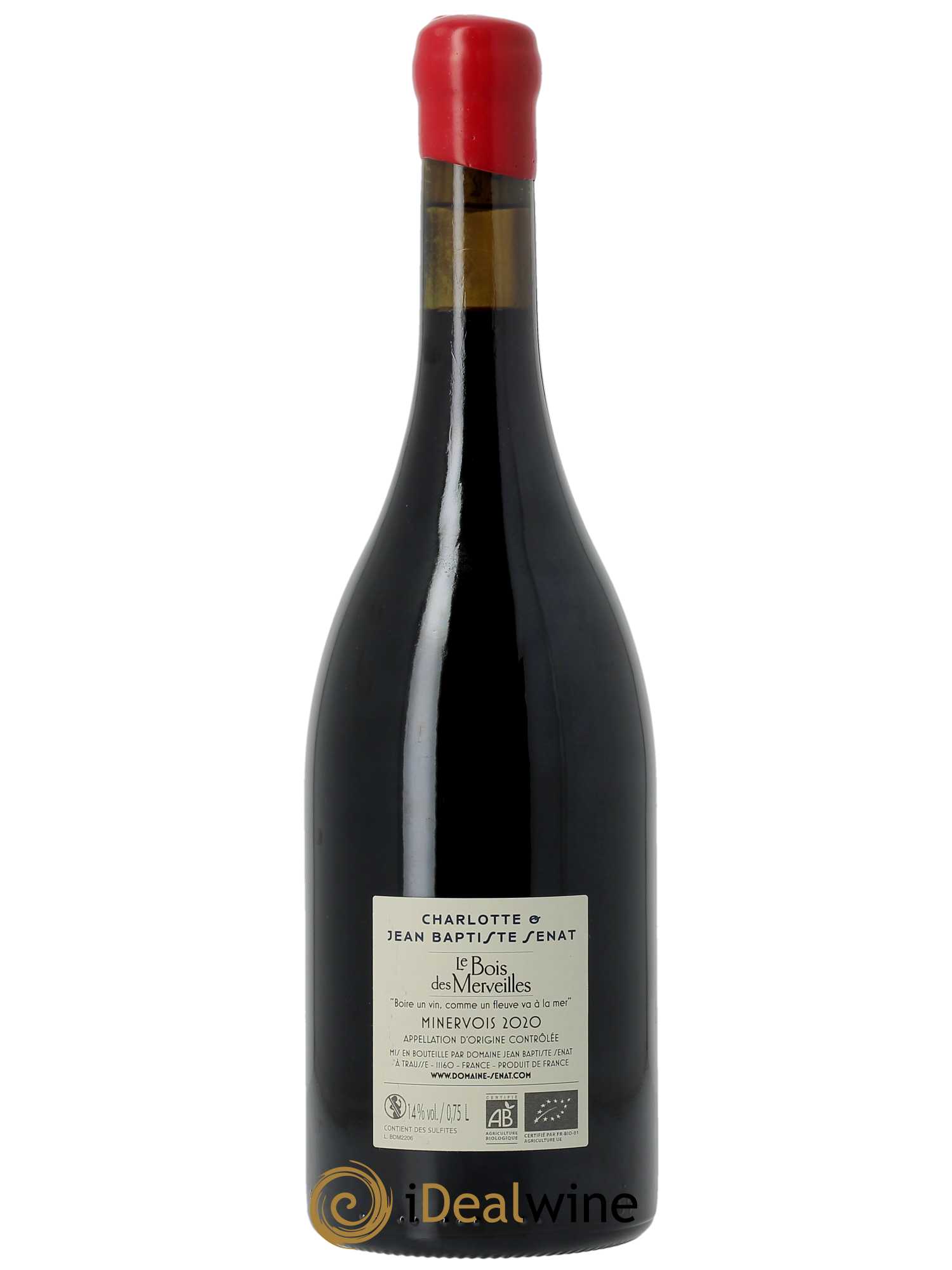 Minervois Le Bois des Merveilles Jean-Baptiste Sénat  2020 - Lot de 1 Bouteille