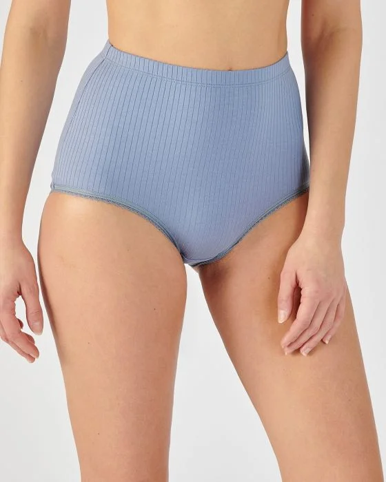 Lot de 4 culottes maxi maille côtelée