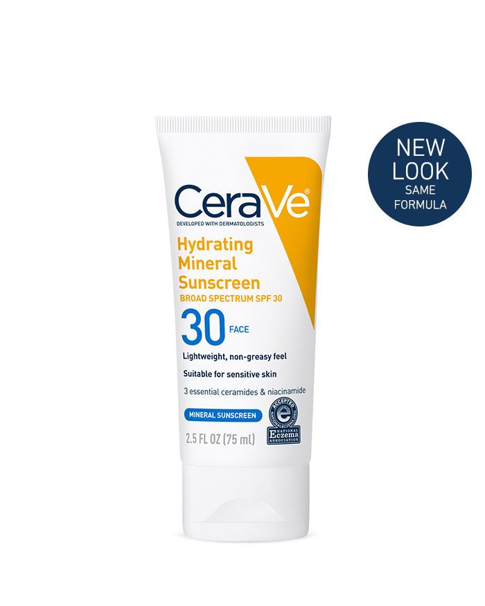 Lotion solaire minérale hydratante pour le visage SPF 30