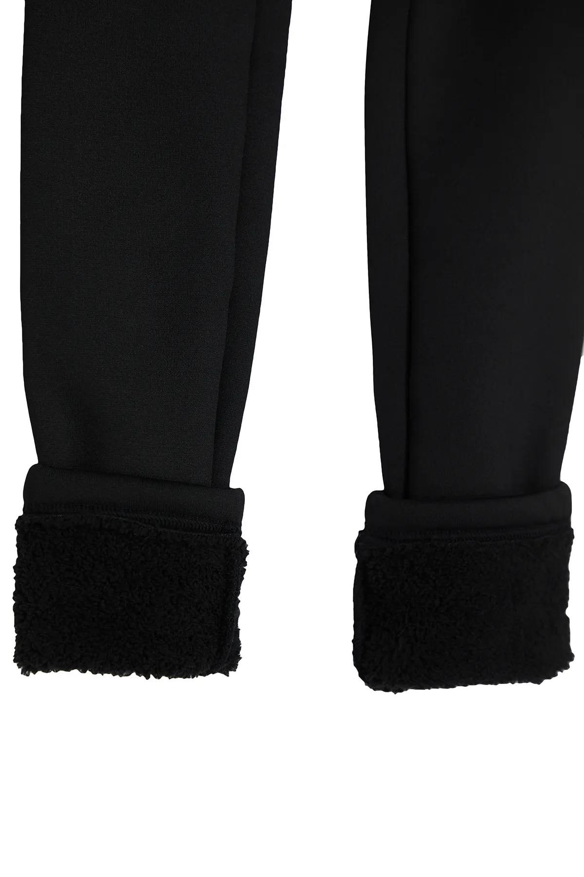 Trendyol Collection  Winter Essentials/Ski Collection Schwarze, plüschgefütterte Strumpfhose in voller Länge THMAW24TY00077