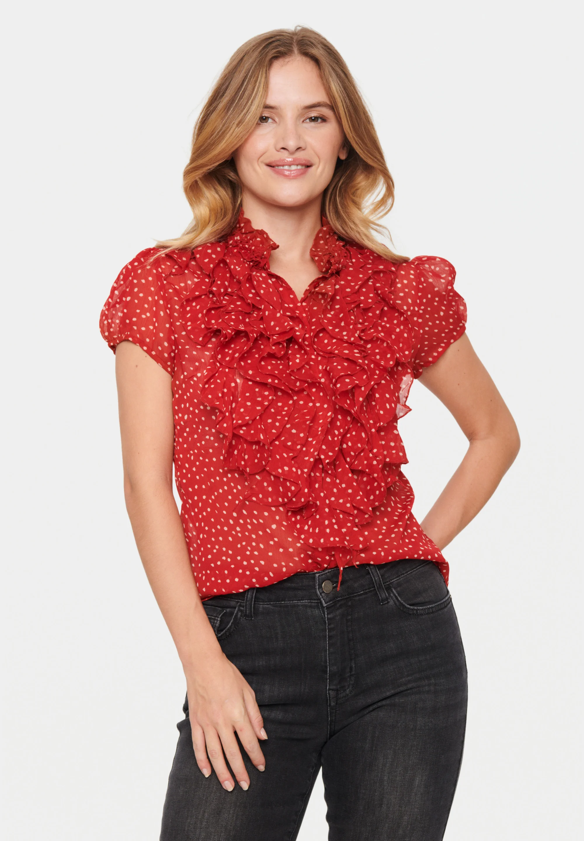 Saint Tropez LILLYSZ DREA DOT PRINT - Camisa