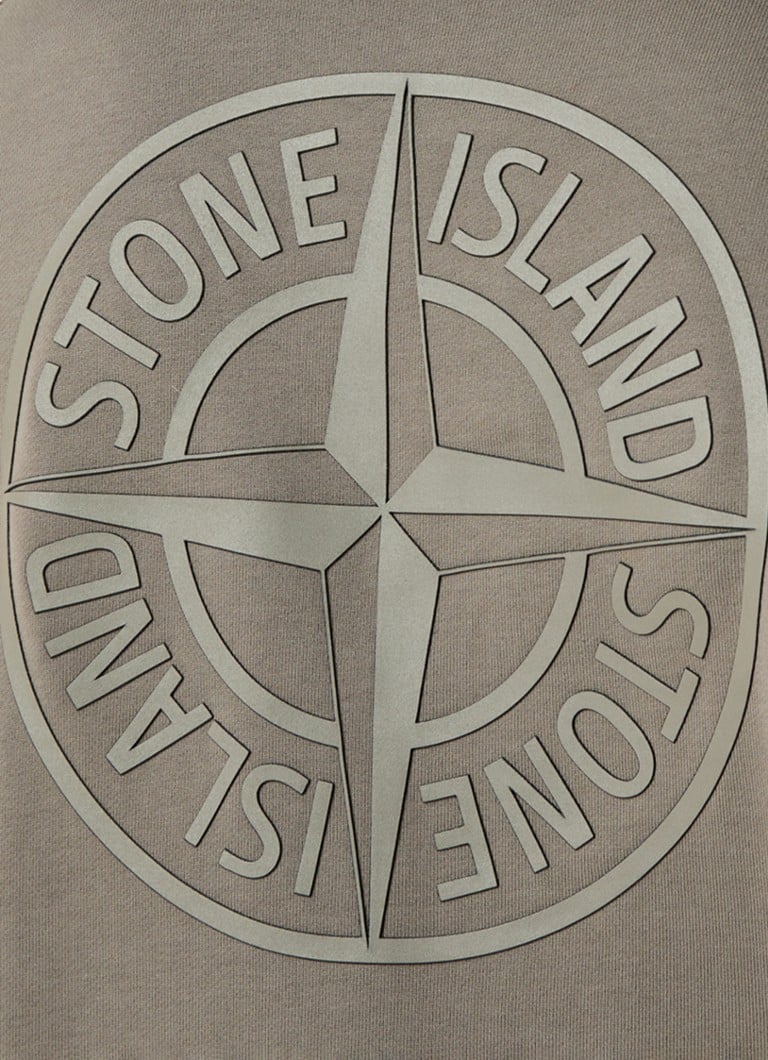 Φούτερ Stone Island 66283 με λογότυπο και στάμπα στο πίσω μέρος