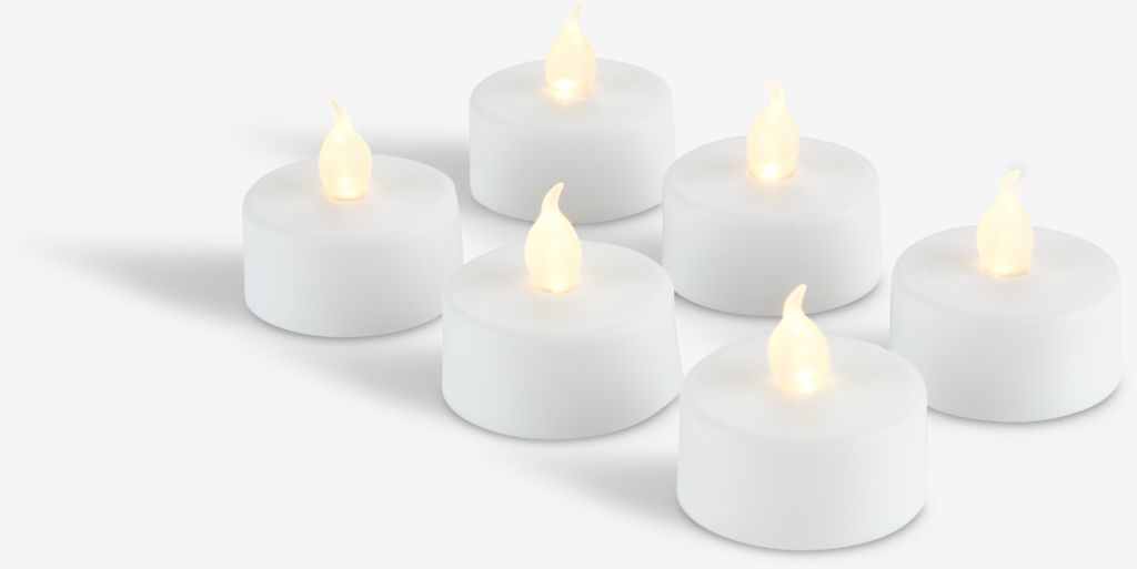 MORGAN LED-lys med timer 6 stk/pakning