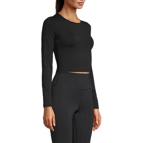 DAMEN SHIRT CROP LONG SLEEVE