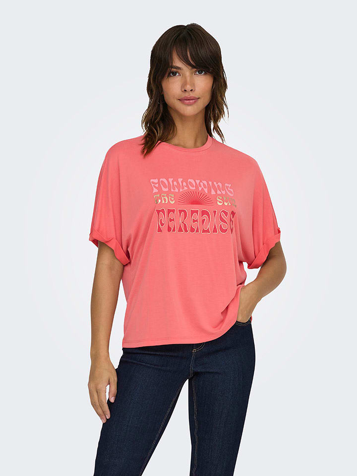 ONLY Shirt in Koralle günstig kaufen