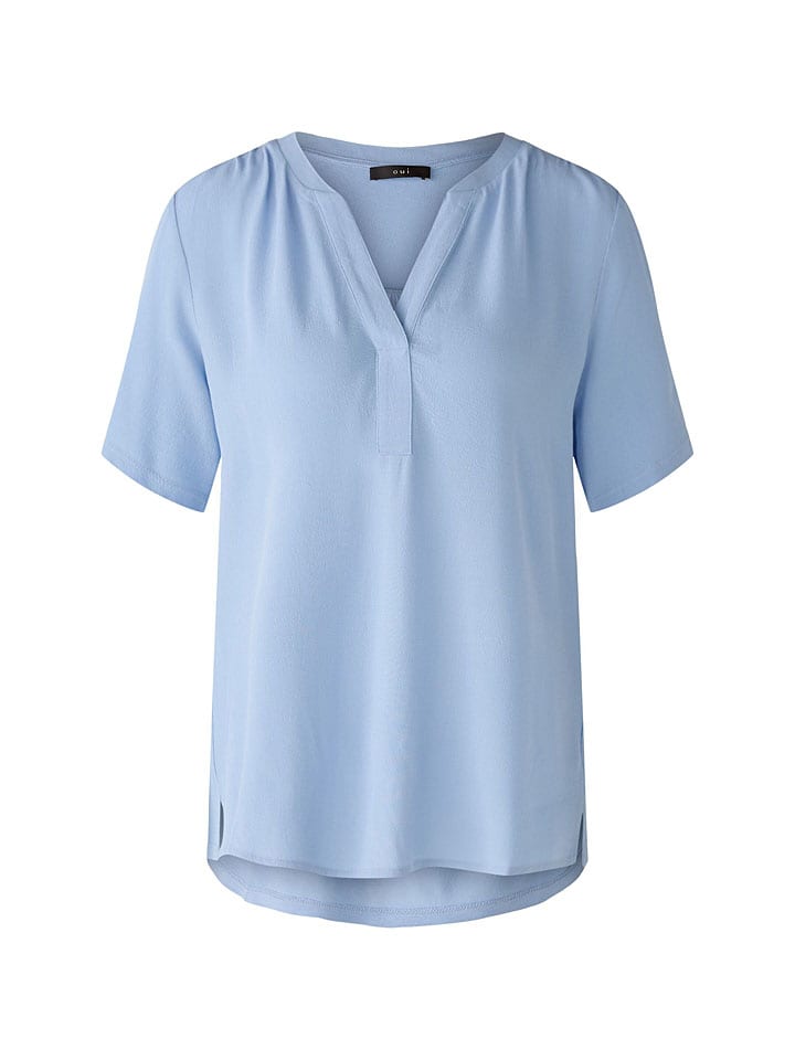 Oui Bluse in Hellblau günstig kaufen