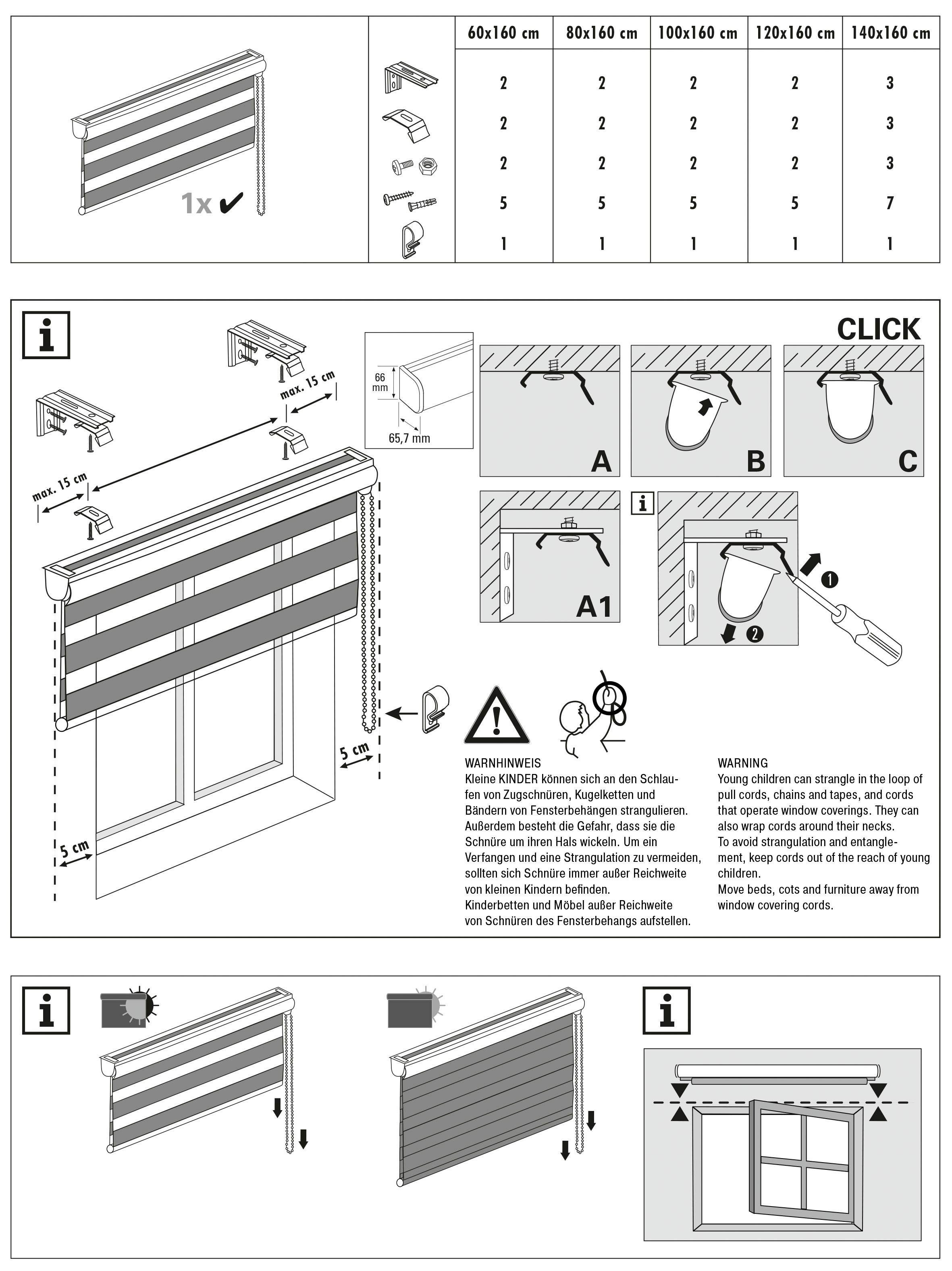 Doppelrollo Doppelrollo mit Aluminiumkassette, GARDINIA, Lichtschutz, verschraubt, Hochwertige Optik und Staubschutz