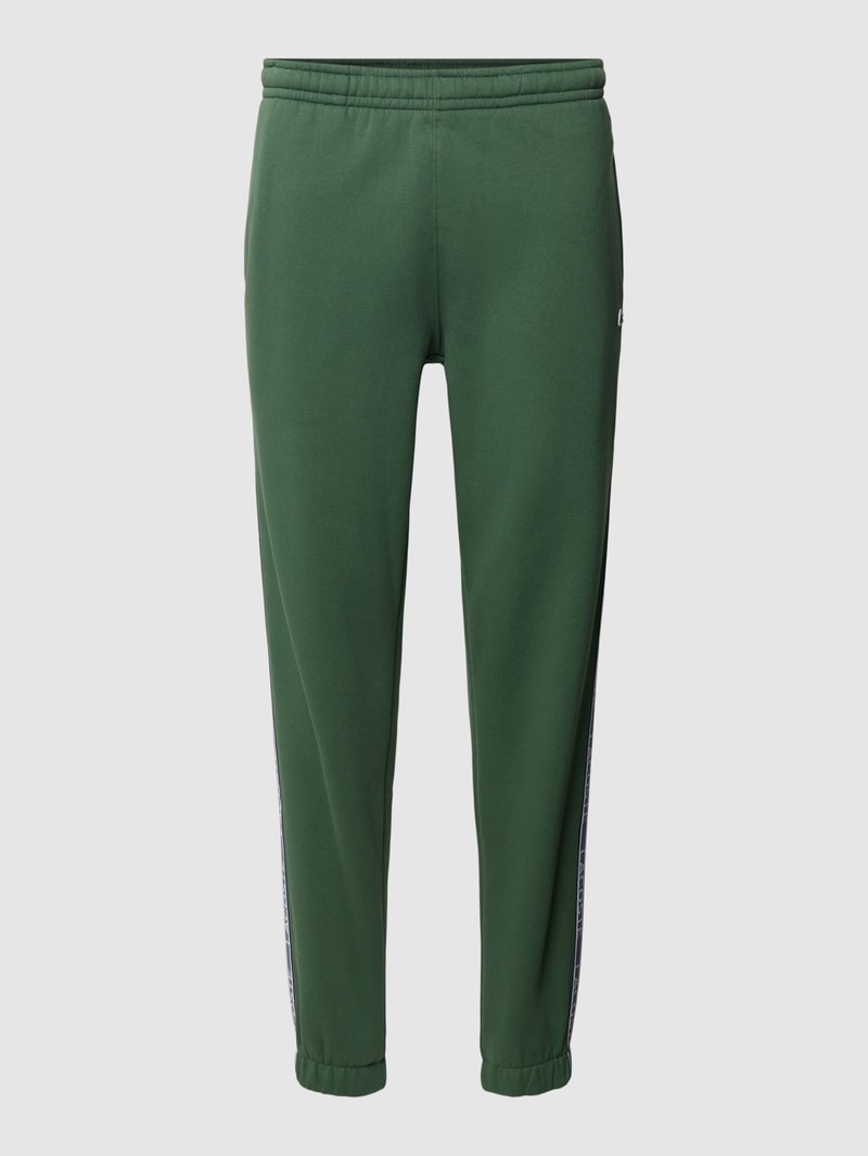 Sweatpants mit Label-Streifen Modell 'TAPE' in grün