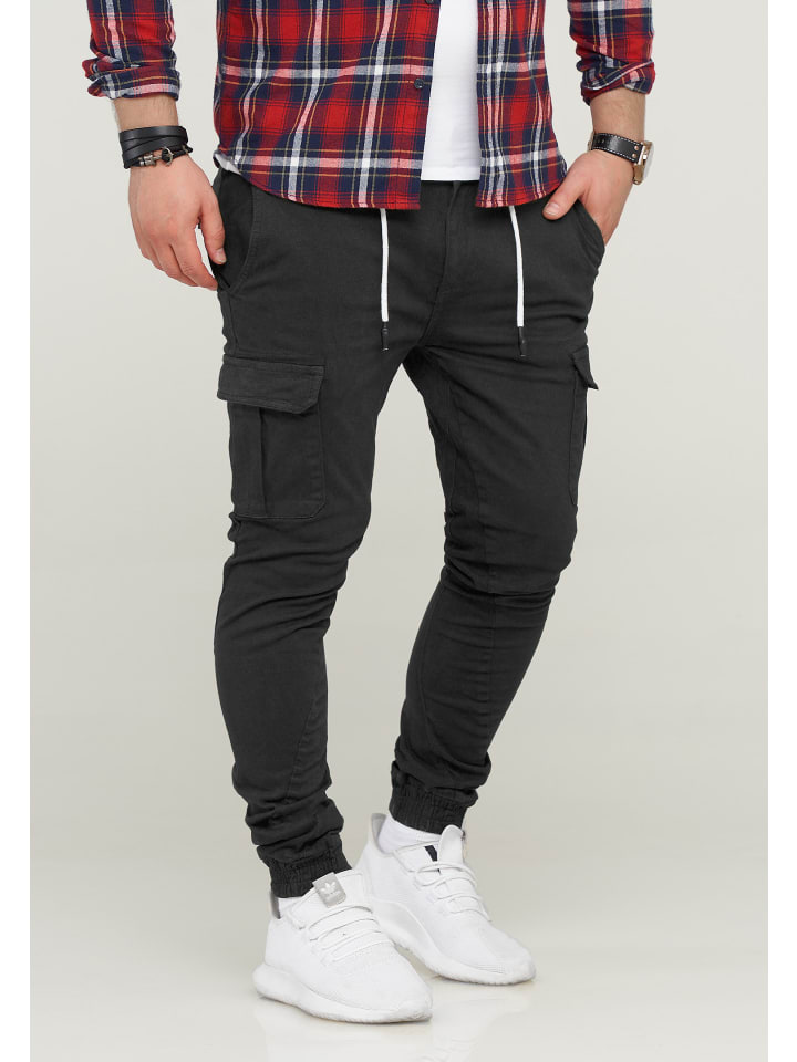 SOULSTAR Cargohose - MPVEGAS Jogger-Hose Jeanshose Stoffhose in Schwarz günstig kaufen