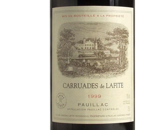Carruades de Lafite Rouge 1999, Second Vin du Château Lafite-Rothschild Bordeaux Pauillac