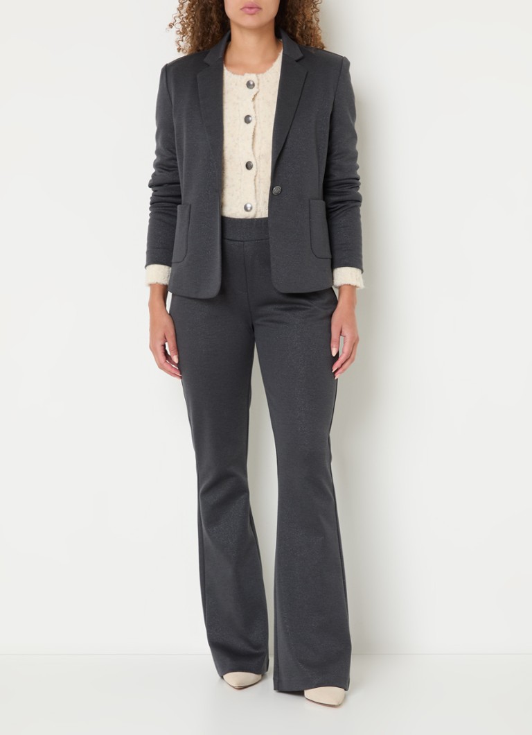 Expresso Blazer with lurex and patch pockets