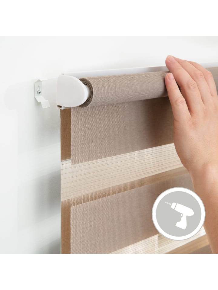 Lichtblick Doppelrollo in Taupe günstig kaufen
