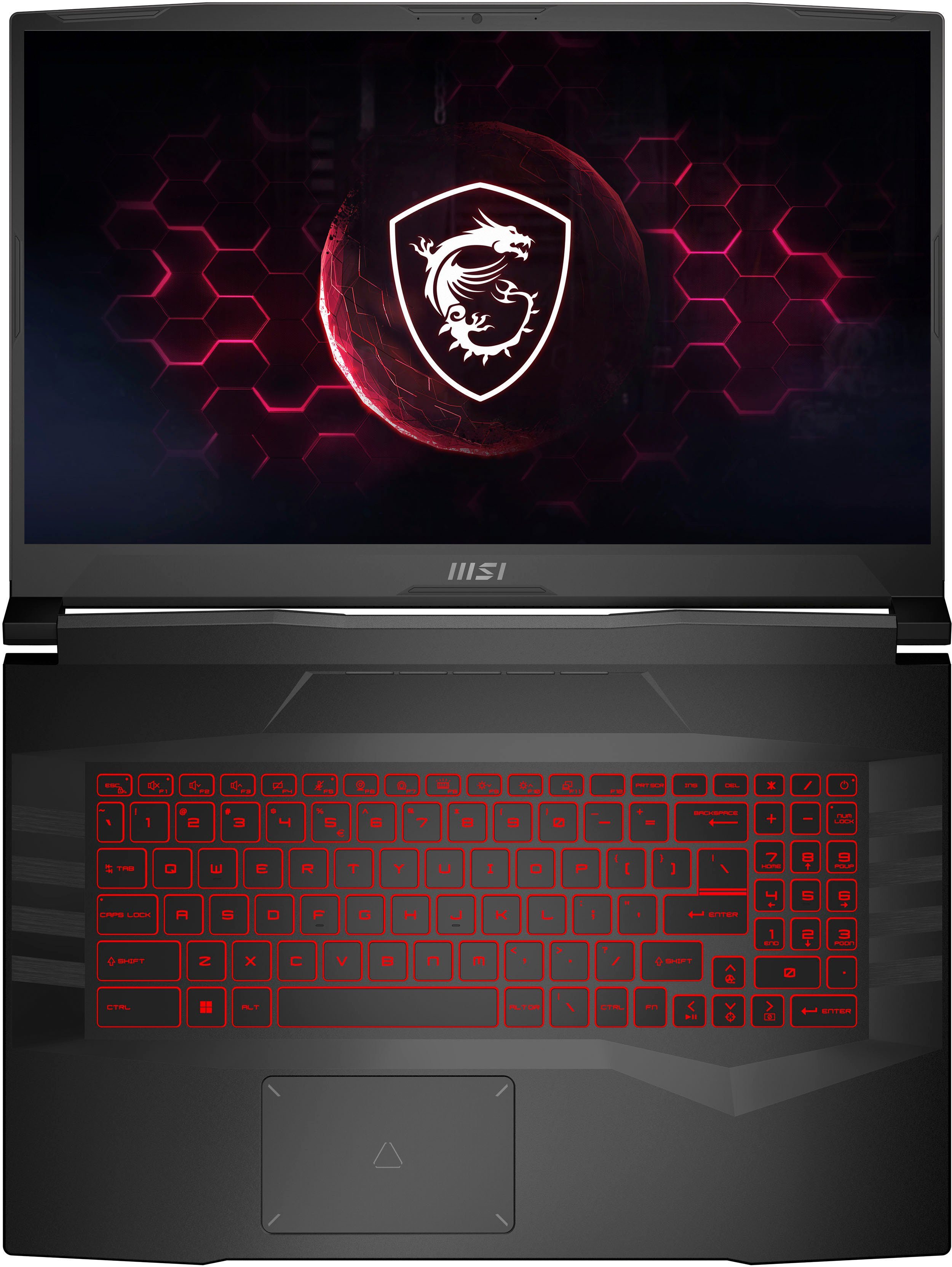MSI Pulse GL76 12UCK-427 Gaming-Notebook (43,9 cm/17,3 Zoll, Intel Core i5 12500H, GeForce RTX 3050, 512 GB SSD)