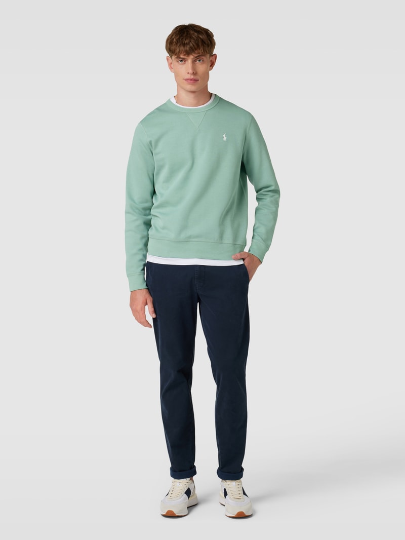 Sweatshirt mit Rundhalsausschnitt in lindgrün