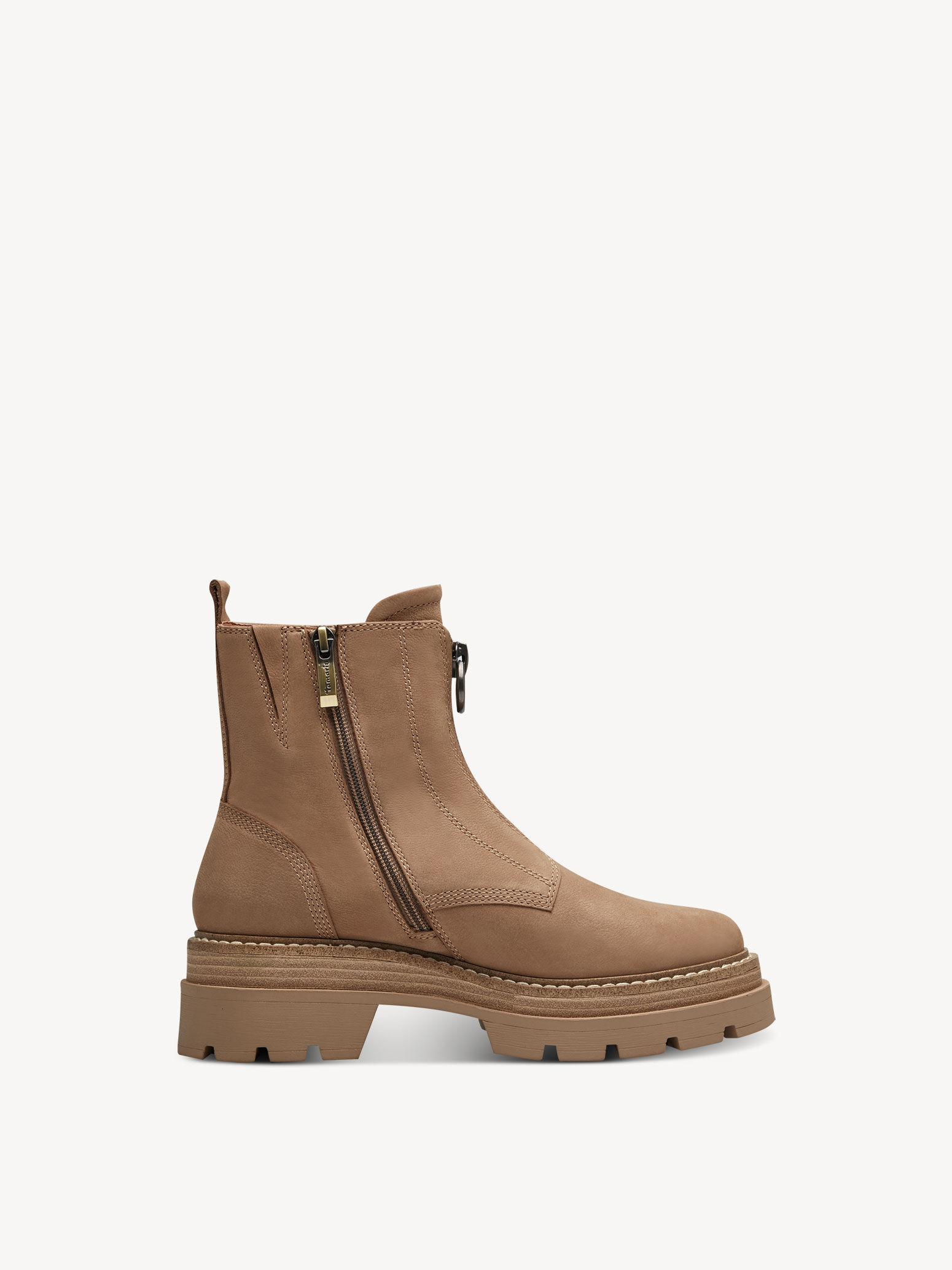 Bottine en cuir - marron
