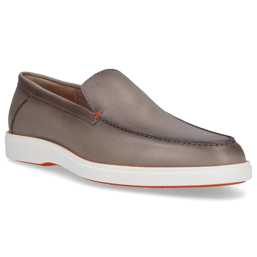Santoni - Loafer 17824 Veloursleder - grau