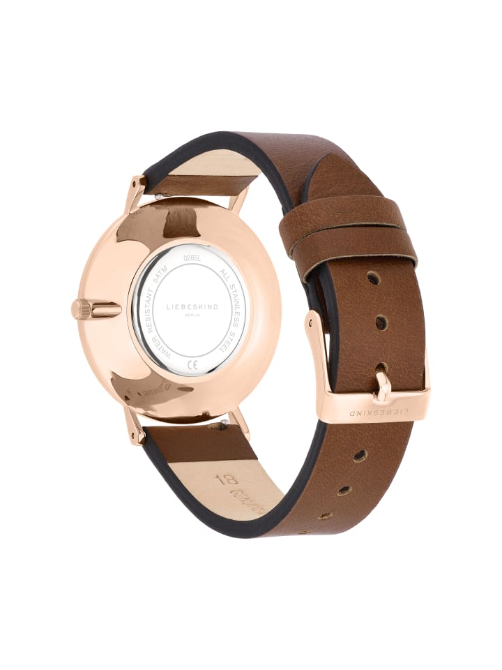 LIEBESKIND BERLIN Armbanduhr in dunkelbraun günstig kaufen onesize