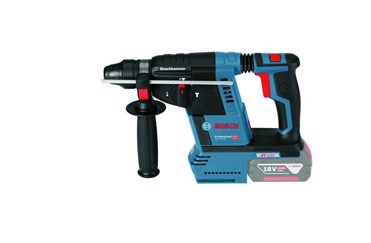 Bosch Blue 061191000J GBH 18V-26 F Akku-Schlagbohrschrauber (ohne Akkus und Ladegerät) in L-BOXX