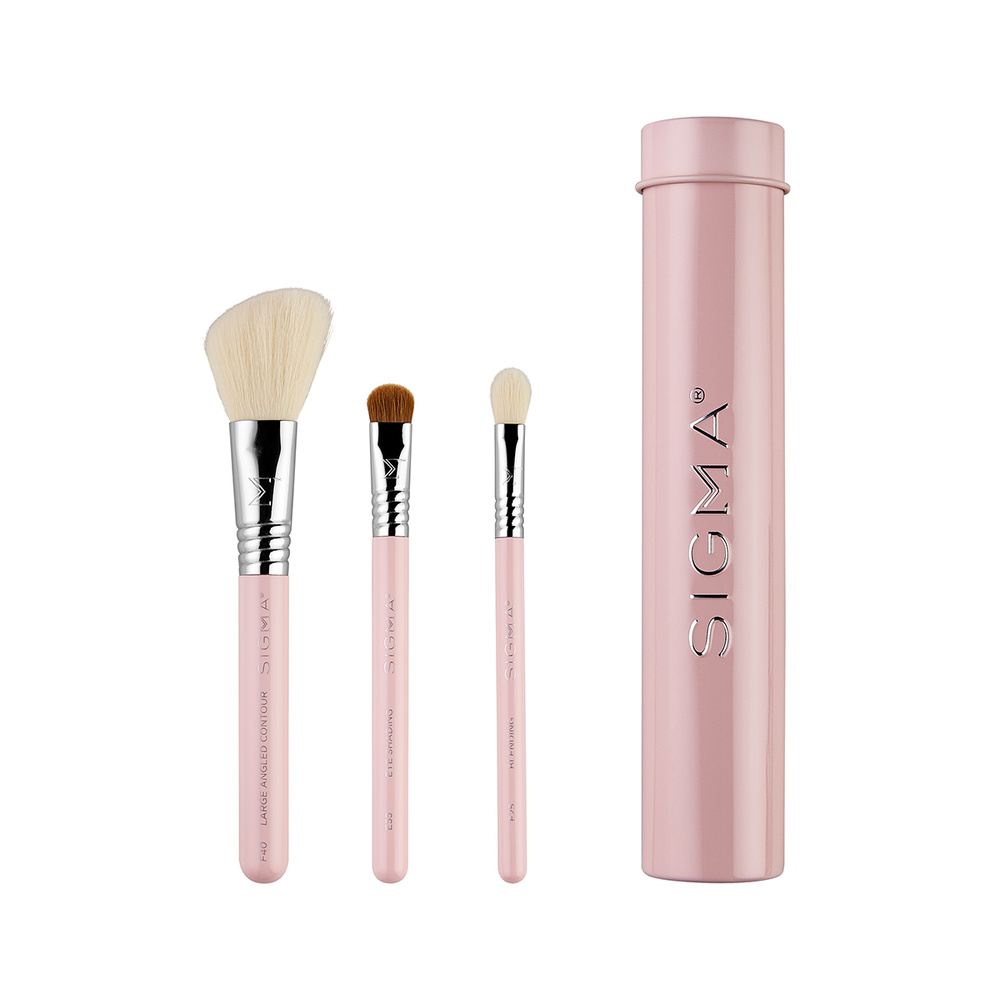 Sigma beauty Trio de pinceaux essentiels - rose Ensemble de pinceaux