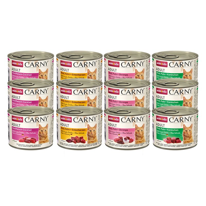 Mix-Sparpaket animonda Carny Adult 12 x 200 g zu TOP-Preisen % | bitiba