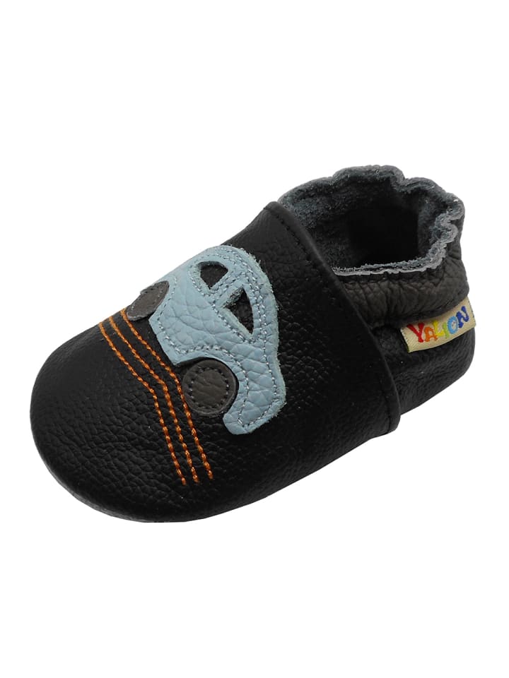 Yalion Leder-Krabbelschuhe 