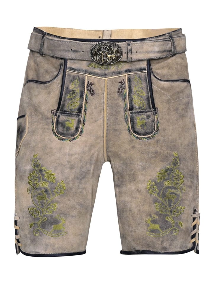 Edelnice Kurze Wildbock Lederhose Max in natur günstig kaufen
