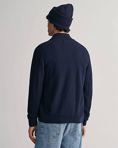 GANT Herren Strickjacke TEXTURE aus Bio-Baumwolle