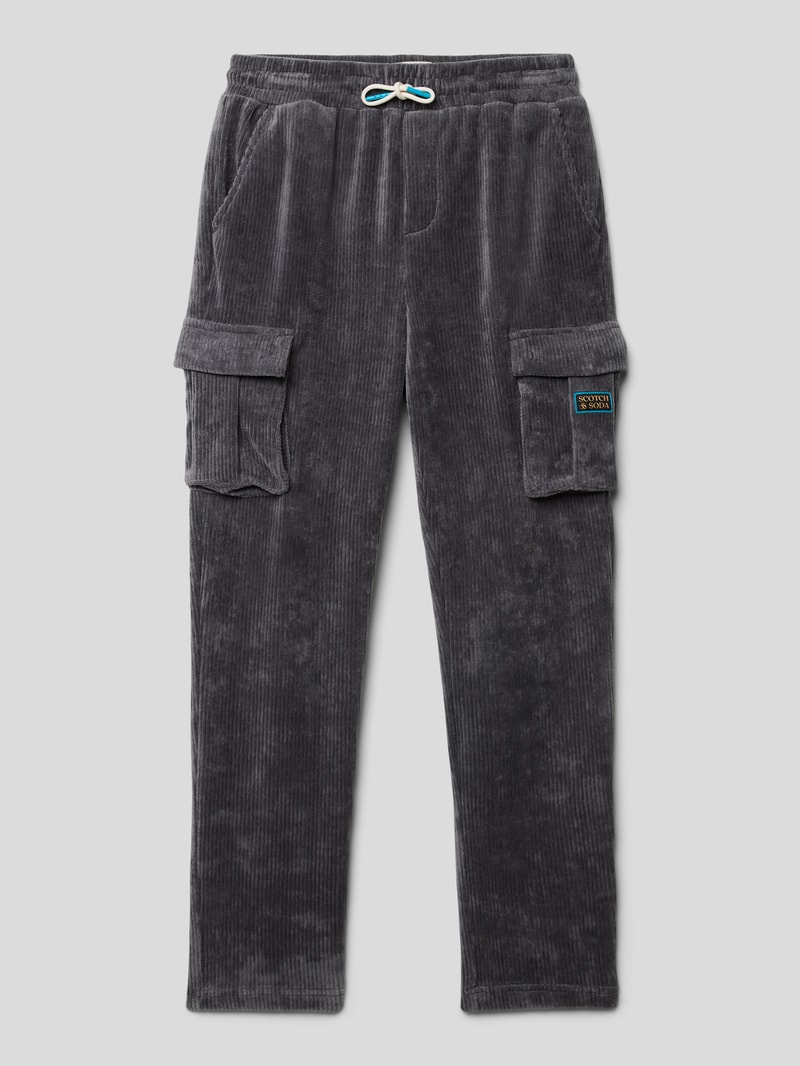 Cordhose mit Tunnelzug in anthrazit
