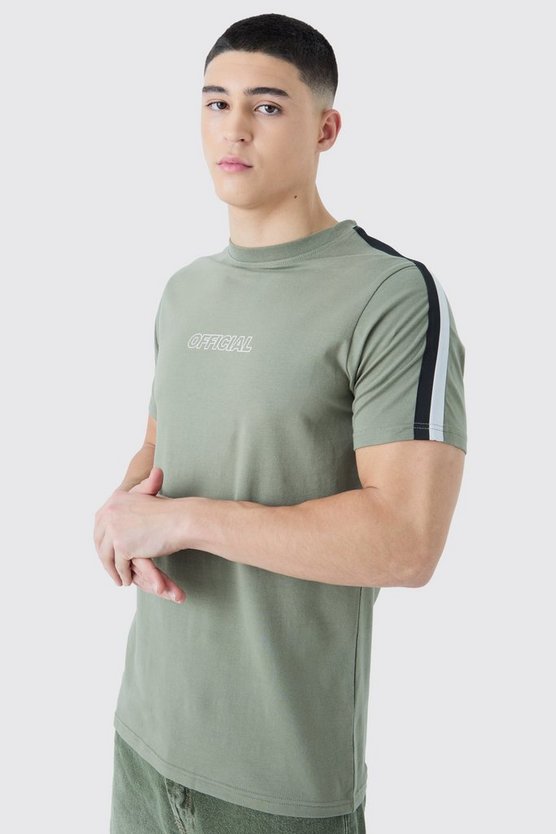 Official T-Shirt mit Streifen-Detail