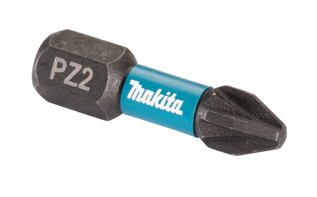 Makita Accessories E-12376 Bit de șurubelniță cu impact negru PZ2 x 25 mm, 25 bucăți