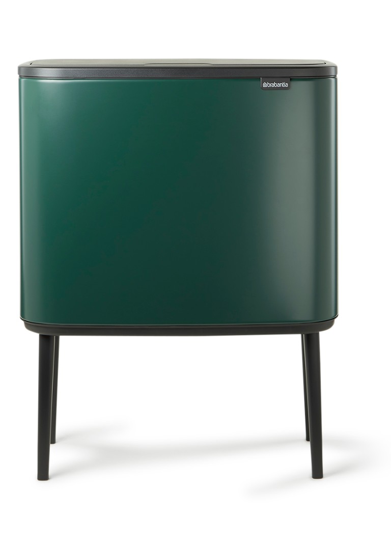Lixeira dupla Brabantia Bo Touch Bin para reciclagem, com tampa e pés, 11 + 23 litros
