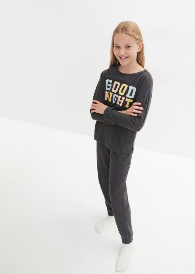 Mädchen Pyjama aus weicher Baumwolle (2-tlg. Set)