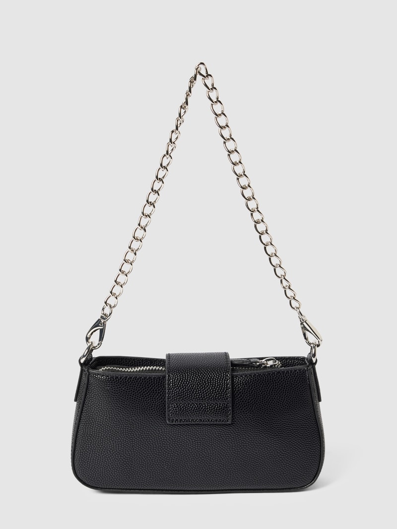 Handtasche mit Label-Details Modell 'DIVINA' in schwarz