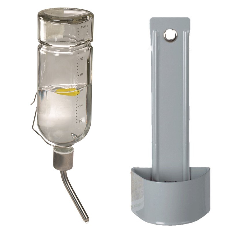 AniOne Käfigzubehör AniOne Glastränke mit Halterung 150 ml
