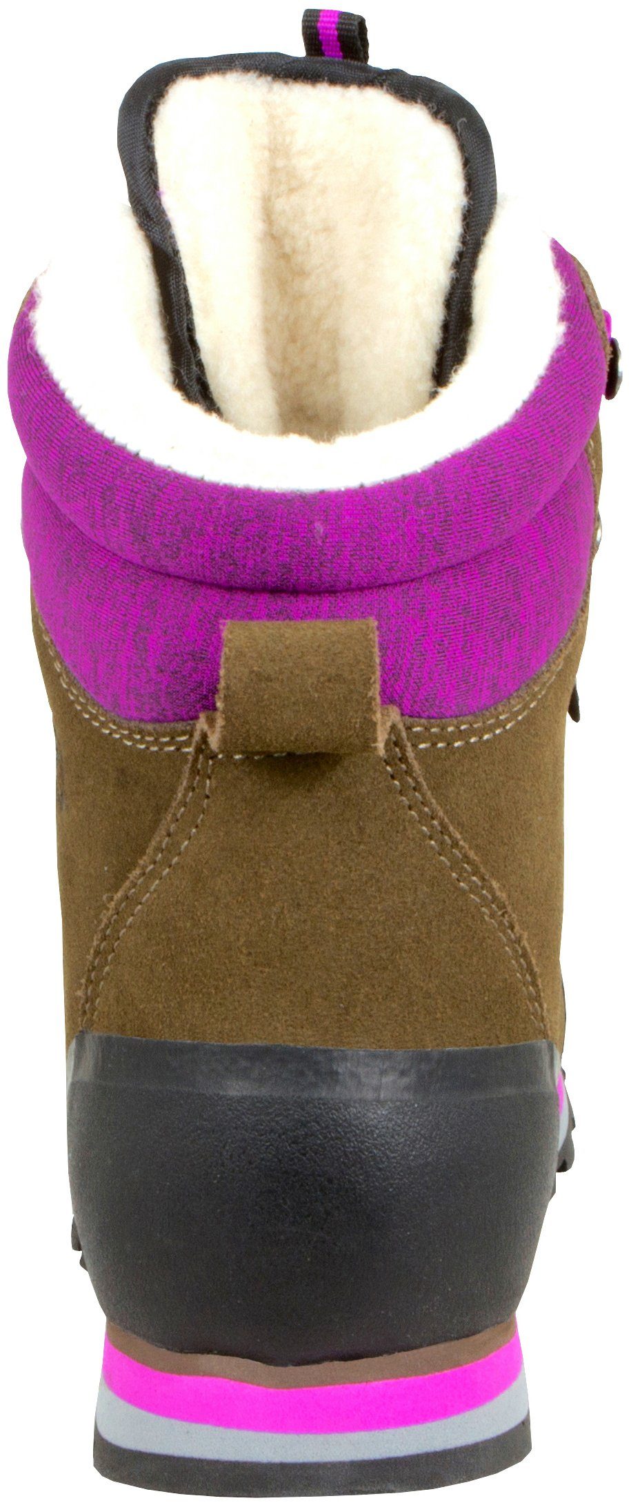 GUGGEN Mountain Damen Winterstiefel Wanderstiefel Wanderschuhe Fellstiefel HPM59 Stiefel Fell warm Schneestiefel Damenwinterstiefel Bergstiefel, Lammfell