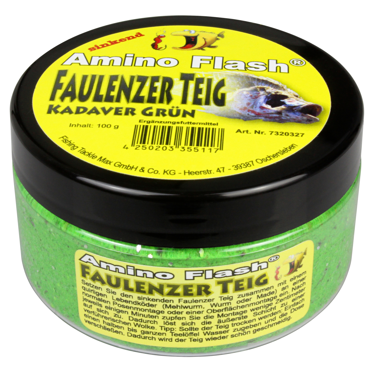 FTM Forellenteig Faulenzer Teig (grün, Kadaver)