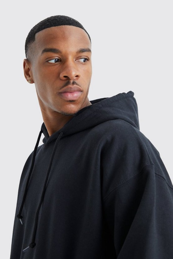 Oversize Hoodie mit Pour Homme Totenkopf-Print