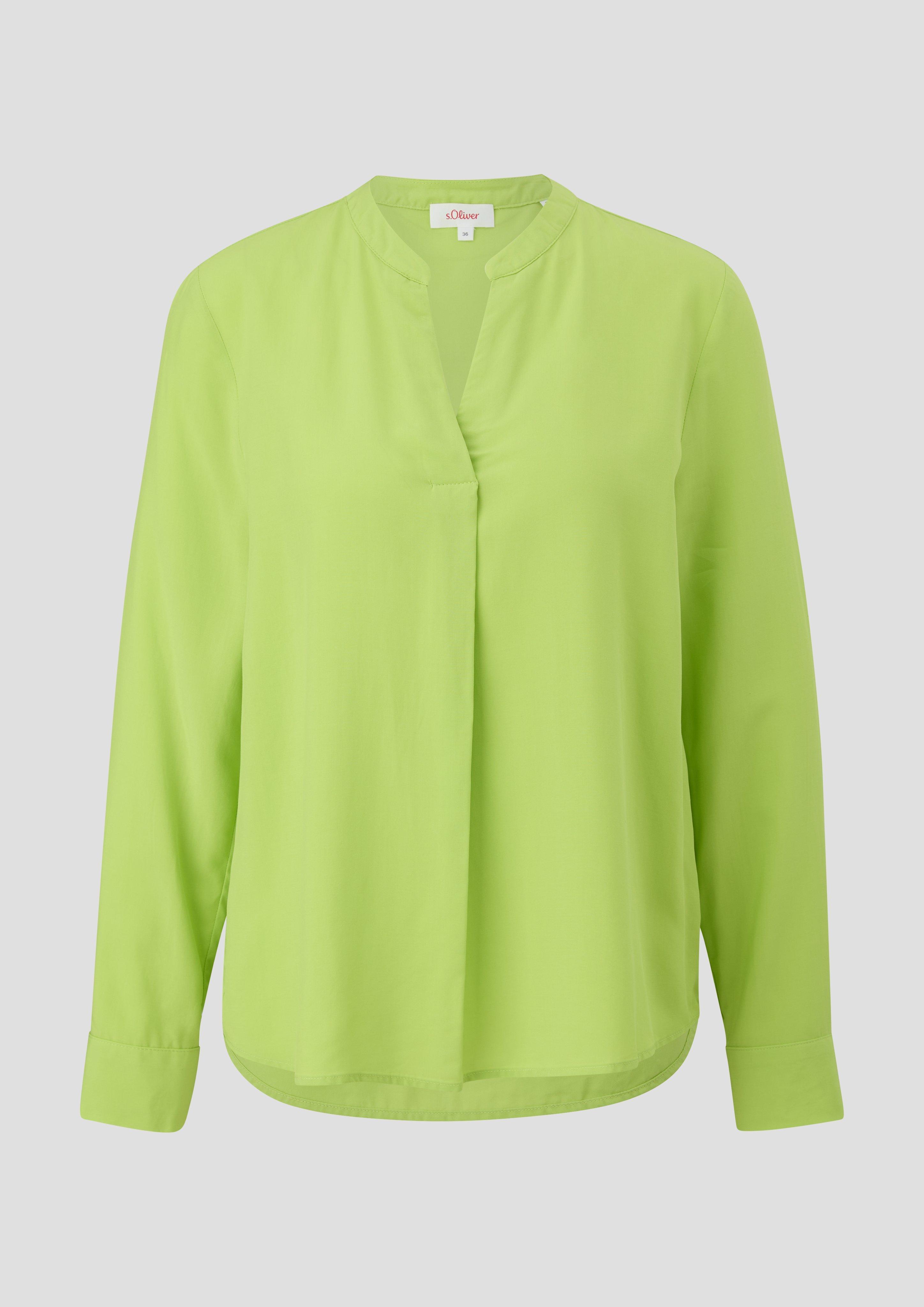 Viskosebluse mit Tunika-Ausschnitt  2142221-7423