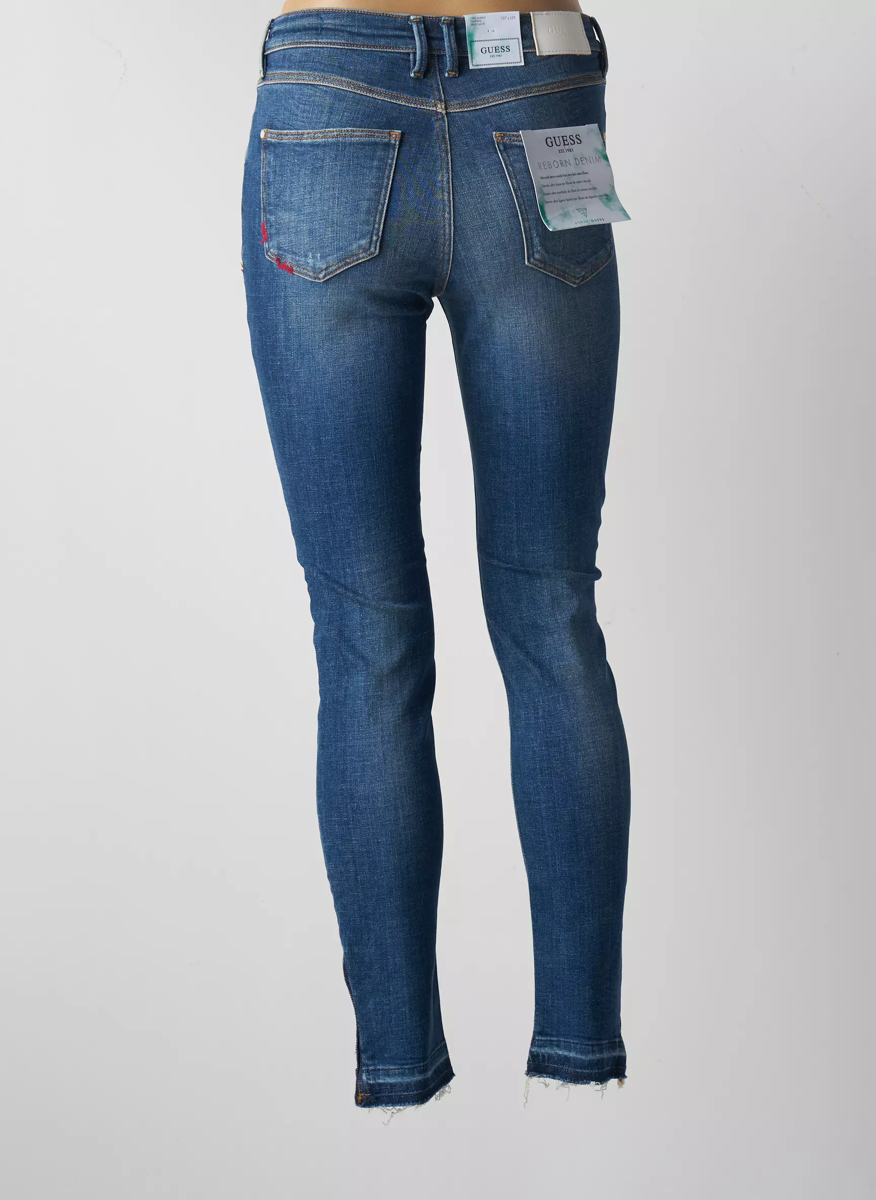 Guess Jeans Skinny Femme couleur bleu