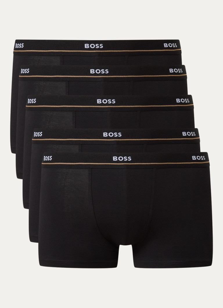 Lot de 5 boxers HUGO BOSS Essential avec bande logotée