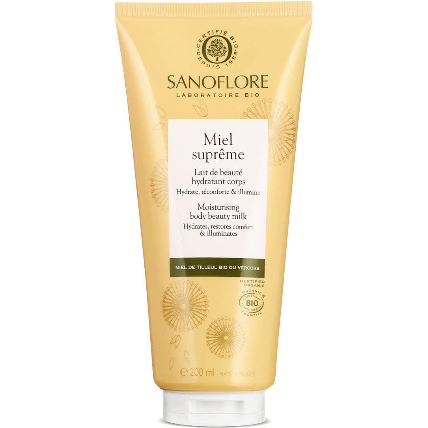 Sanoflore Miel Suprême Lait Hydratant Corps 200 ml