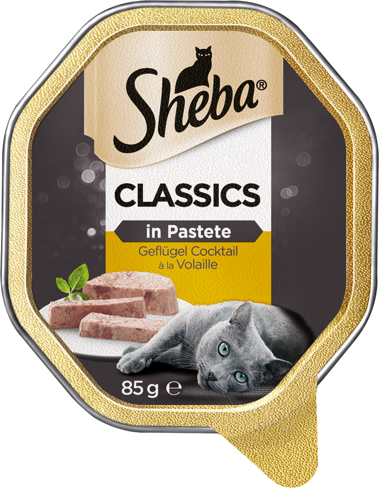 Sheba Nassfutter Sheba Classics in Pastete 22x85g Geflügel Cocktail