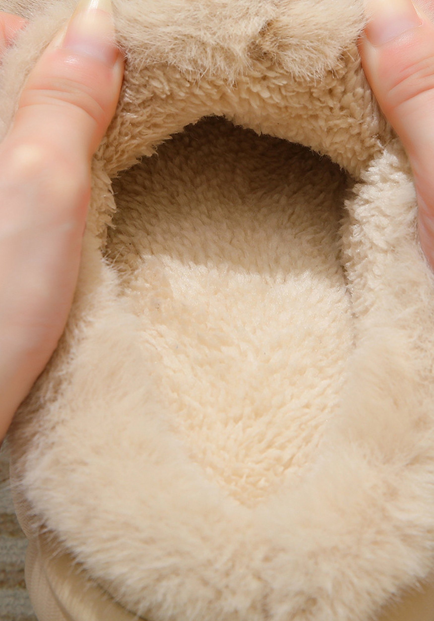 CAMILA Winter-Pilzhausschuhe für den Haushalt, Unisex,weich Badeschuh (set, 1-tlg., Atmungsaktiv, weich und warm) Halten Sie die Füße warm